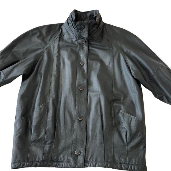 Pelle Dark Green Genuine Leather Jacket MEDIUM - Picture 3 of 16